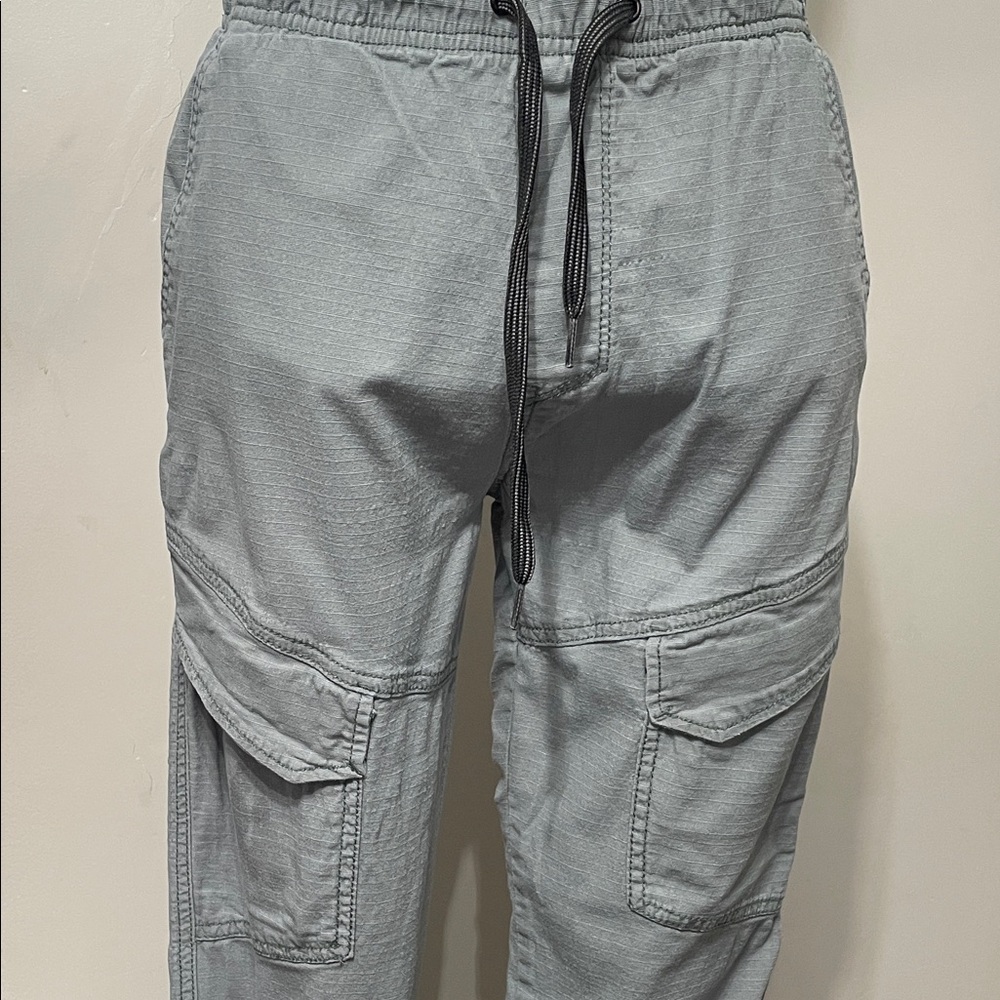 Men's Casual Cargo Pants in Light Gray